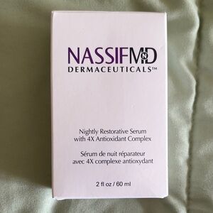 NassifMD Nightly Restorative Serum with 4X Antioxidant Complex - White